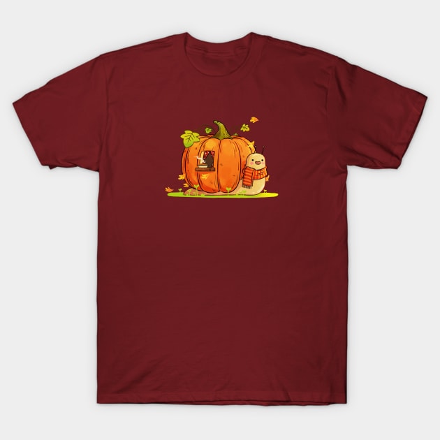 Pumpkin Snail T-Shirt by Extra Ordinary Comics